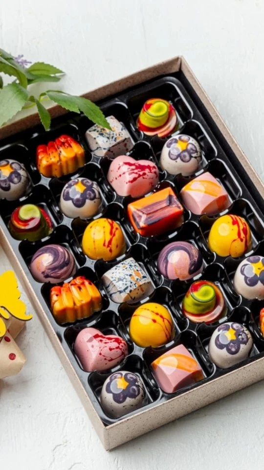 Bank holiday mode: activated. Bright, bold, and fully dipped in chocolour. 

#Chocolours #NoBeigeSnacks #WeekendMood #BankHolodayBonBons #Chocolatier