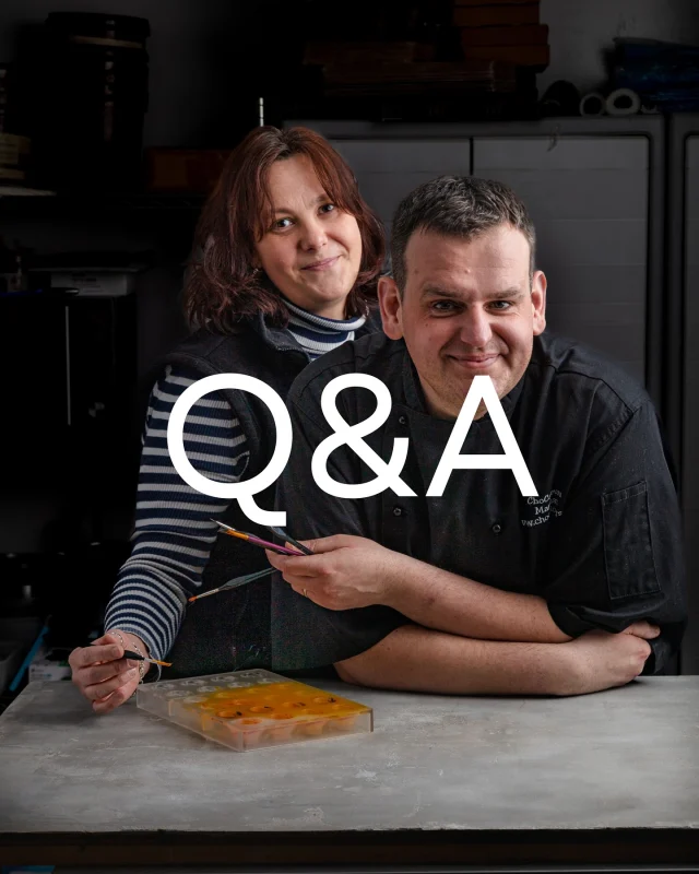 It’s Q&A time with Mariusz!

Q: How did Chocolours begin?
A: With a phone call, a pep talk, and a whole lot of chocolate... 🍫

“After 15 years working in the hotel industry, I set up my own business offering pastry training and consultancy. Chocolate was always in the back of my mind — a maybe one day idea.

Then came the phone call. My wife (also known as the queen of motivation 👑) asked if I could make some bonbons for a group of VIPs from the Middle East.

At first, I wasn’t sure. A lack of confidence nearly stopped me. But after her classic pep talk, I gave it a go.

A few days after delivering the order… she came back with more.

And that’s when I knew — this was it.
The beginning of Chocolours.”

Handcrafted bonbons made with passion, precision, and a gentle nudge in the right direction.

#QA #BehindTheBonbons #MeetTheMaker #ChocolatierJourney #ChocolatesWithAStory #ChocolatesOfInstagram #Chocolours